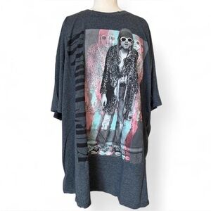 Oversized Grey Kurt Cobain Graphic Tee
